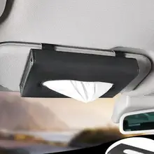 Автомобильный тканевый ящик из искусственной кожи козырек от солнца коробка салфеток держатель авто аксессуары для интерьера