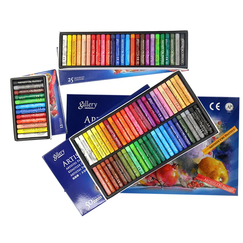 Professional Painting Oil Pastel 12/25/50 Colors Graffiti Soft Pastel Drawing Pen for Artist School Stationery Supplies Crayon