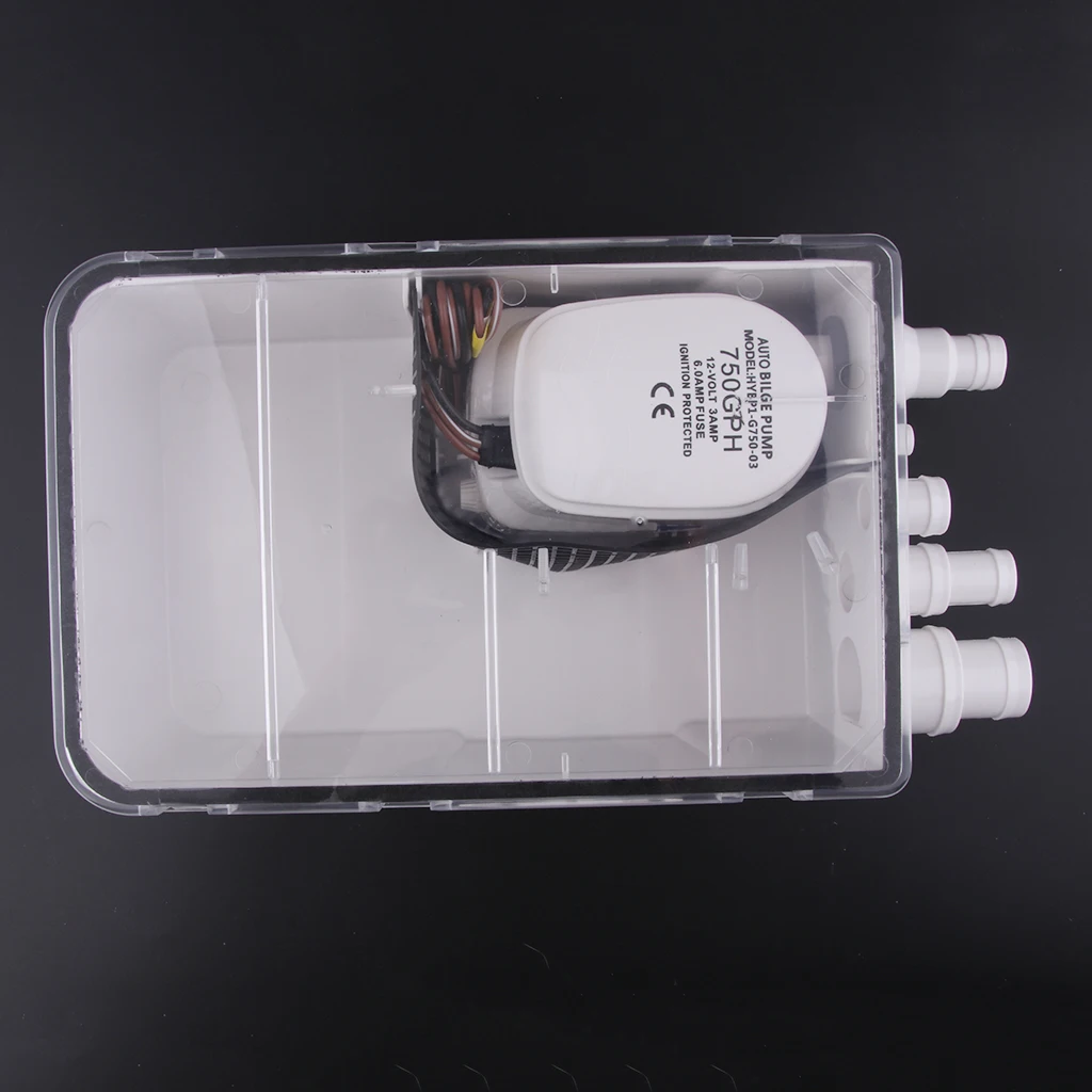 Multi Port Marine Boat Shower Sump Pump Drain Kit System-750GPH,DC 12V