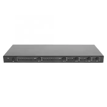 

4x2 18G 1080P HDMI Matrix Switcher Infrared Audio Splitter Adapter (US Plug 100-240V)