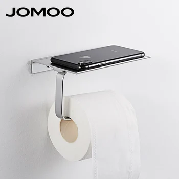 

JOMOO Rust-Resistant Aluminum Bathroom Toilet Paper Holder with Cover 9300207-7Z-1