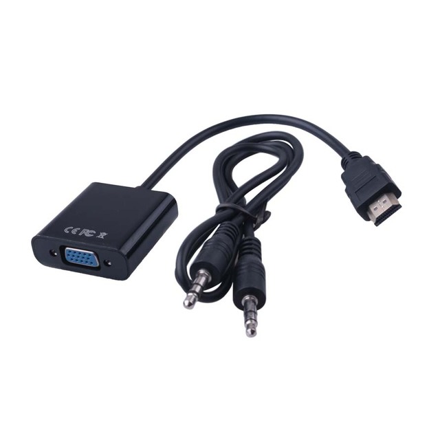HDMI-compatible To VGA Adaptor Mini HDMI-compatible Adapter To VGA Female Built-in 1080p Converter for Xbox  PS4 TV