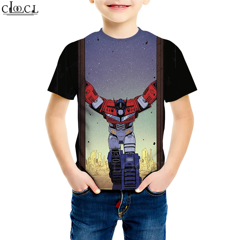 Autobots/футболки с трансформацией робота для мальчиков и девочек, с 3D принтом, Классическая забавная футболка с рисунком из мультфильма «Шершень» Для малышей, повседневные топы для детей