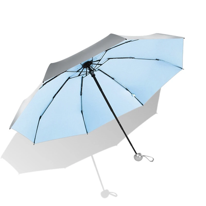 8 Ribs Pocket Mini Umbrella Anti UV Paraguas Sun Umbrella Rain Windproof Light Folding Portable Umbrellas for Women Men Children