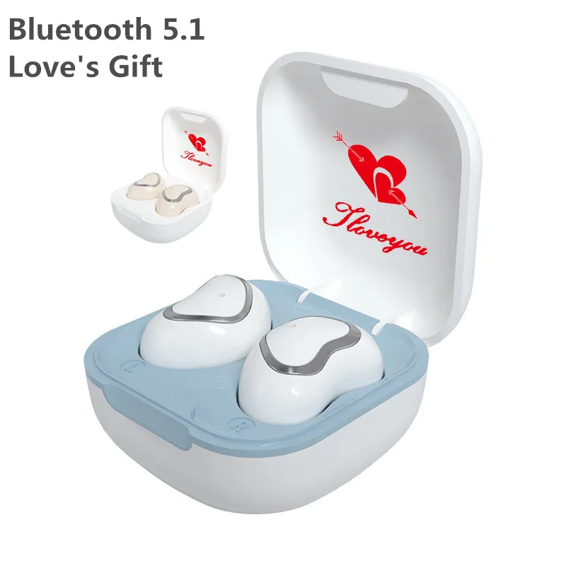 

LOVER Custom Game TWS V5.1 Bluetooth Mini Earphone HIFI Touch Sport Ruinning Stereo Wireless Half in-ear Headphones Gym gift