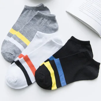 

10 Pairs Men Socks Breathable Sports socks Solid Color Boat socks Comfortable Cotton Ankle Socks White Black Blend