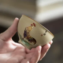 75 мл Цзиндэчжэнь бутик керамическая благоприятная чайная чашка винтажный мастер чашка чайный набор кунг-фу посуда для напитков чашка чая, кружка мастер чайная чашка