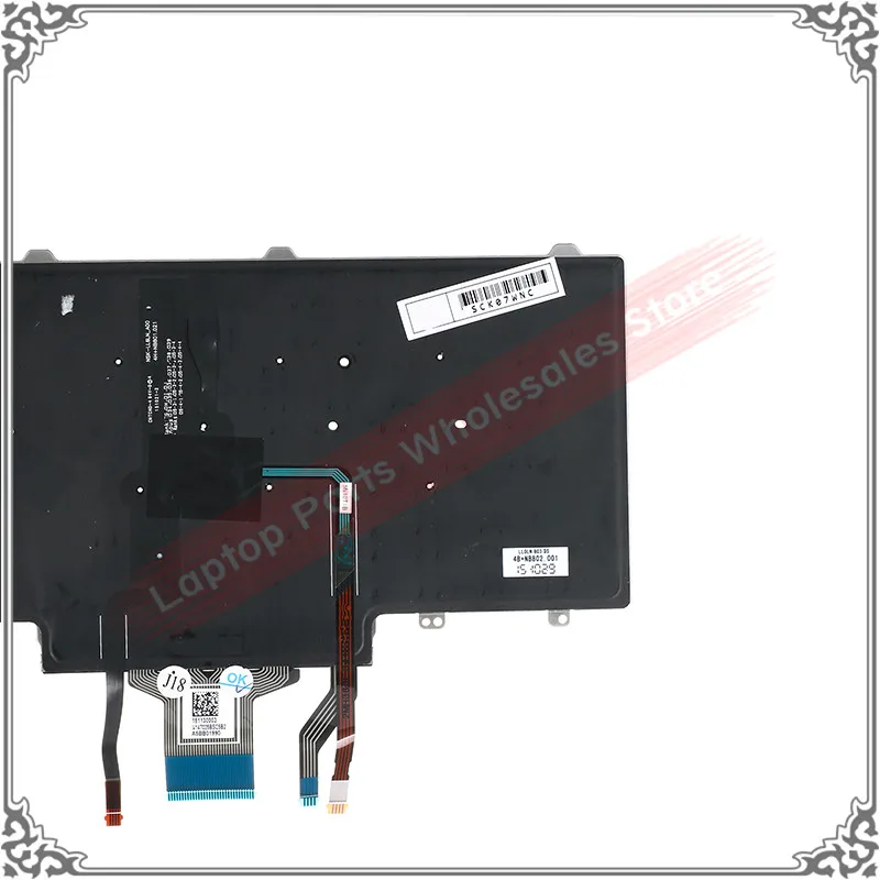 Новая американская Клавиатура для ноутбука DELL E5550 E5570 383D7 английская клавиатура с тензометрические джойстики подсветка