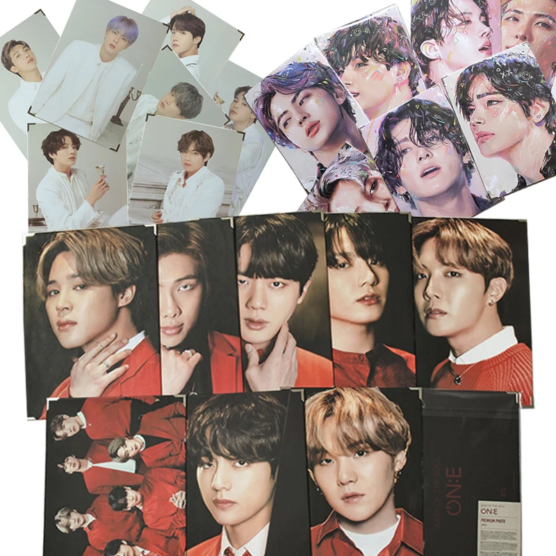 Yeni KPOP Bangtan Boys AlbumMAP ruh'un: E Sy son çizgi roman aynı fotoğraf çerçevesi çerçeveleri çevre JIMIN V SUGA JUNGKOOK