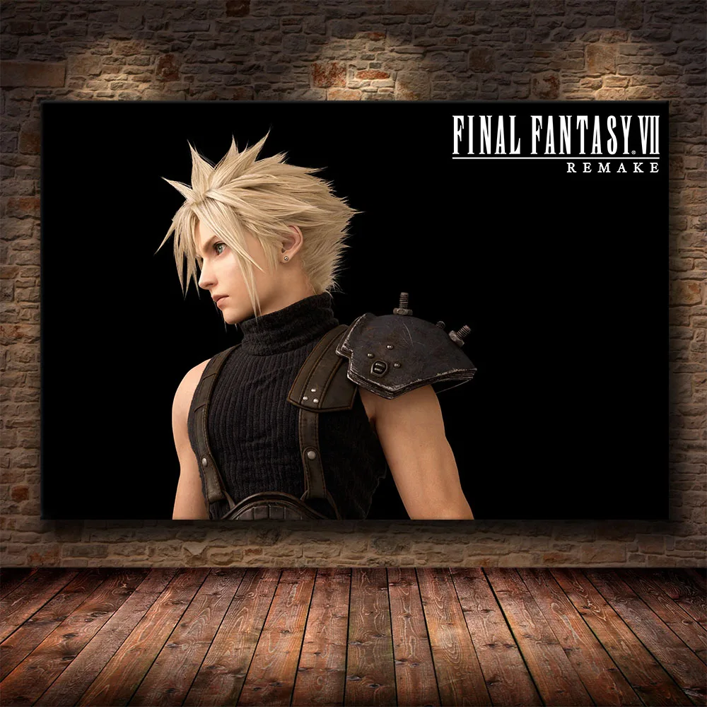 Final-Fantasy-Game-Poster-Cartoon-Poster-Cartoon-Pictures-Artwork-Canvas-Paintings-Wall-Art-for-Home-Decor