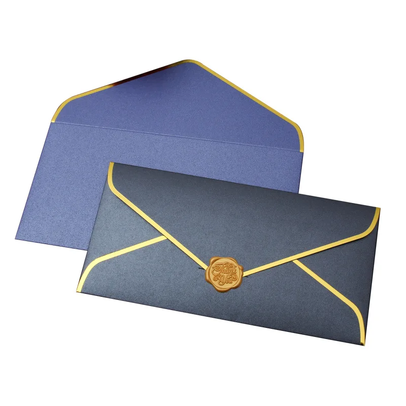 Gold Stamping Envelopes Creative Retro European Business Envelope Letter Paper Envelope Wedding Invitation 10pcs/set mailing envelopes