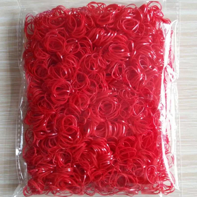 About 3000pcs/pack Candy Color Disposable Mini Elastic Rubber Bands for Girl Silicone Gum Kid Children Hair Accessories scrunchy