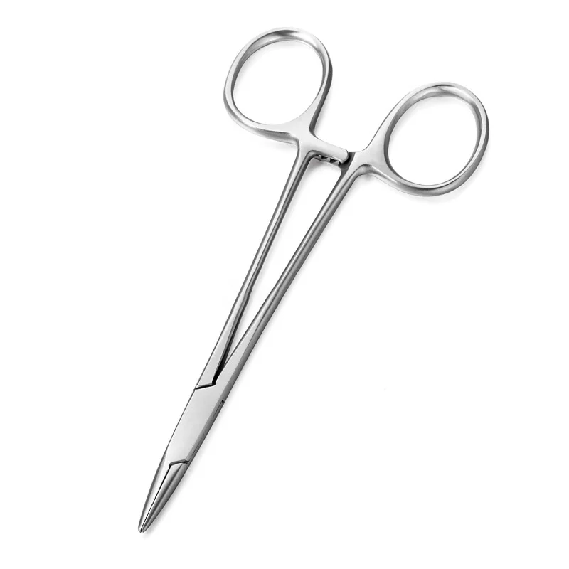 Держатель Иглы Иглодержатель Нержавеющая сталь толстой и тонкой иглы двойного