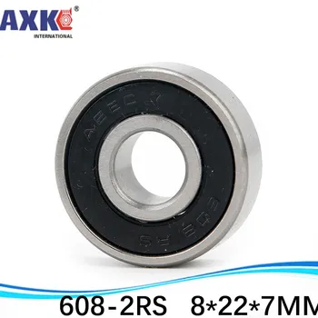 

50 pcs/lot 608-2RS 608RS 608 2RS R-2280HH 8*22*7 mm High quality ABEC-5 Z3V3 minideep groove ball bearing