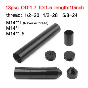 

10Inch 13Pcs Aluminum Fuel Trap Solvent Filter for NAPA 4003 WIX 24003 1/2"-28、M14x1L、1/2"-20、5/8"-24 1-3/4X10