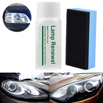 

2pcs/set 30ml Car Headlight Polishing Agent Headlight Scratch Remover Repair Coating Lamp Clean Liquid Window Glass Cleaner