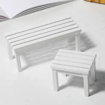

1/12 Dollhouse Miniature Park Chair Furniture Scene Pocket Toy Gift Decoration Kids Educational Toys for Children Gifts