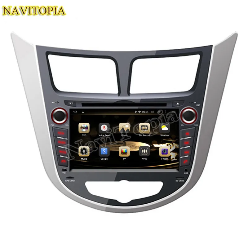 Cheap Octa Core 4G+64G Android 9.0 Car DVD Multimedia Player for Hyundai Accent Blue 2011- for Accent WIT Hatchback 2011 2012 2013- 2