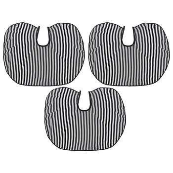 

3PCS Salon Black and White Stripes Hairdressing Cape Cutting Capes Cutting Collar Hair Dye Cape Hair Wraps Apron