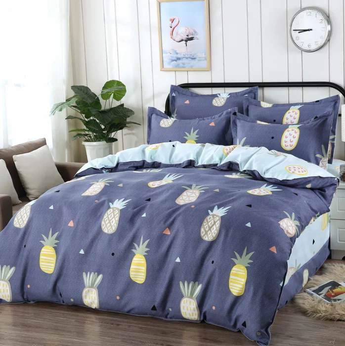 NTMY 09 Ultratex Home Textile Printed Multi Color Multi Sizes Comfortable Thicked Brushed Suede Bedding Sets Duvet Cover Bed Sh