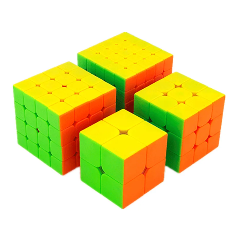 Moyu Meilong 2x2 3x3 4x4 5x5 Кубик Рубика Конкурс Magic Cube Set 4шт Кубики Скорость в классе Пазлы