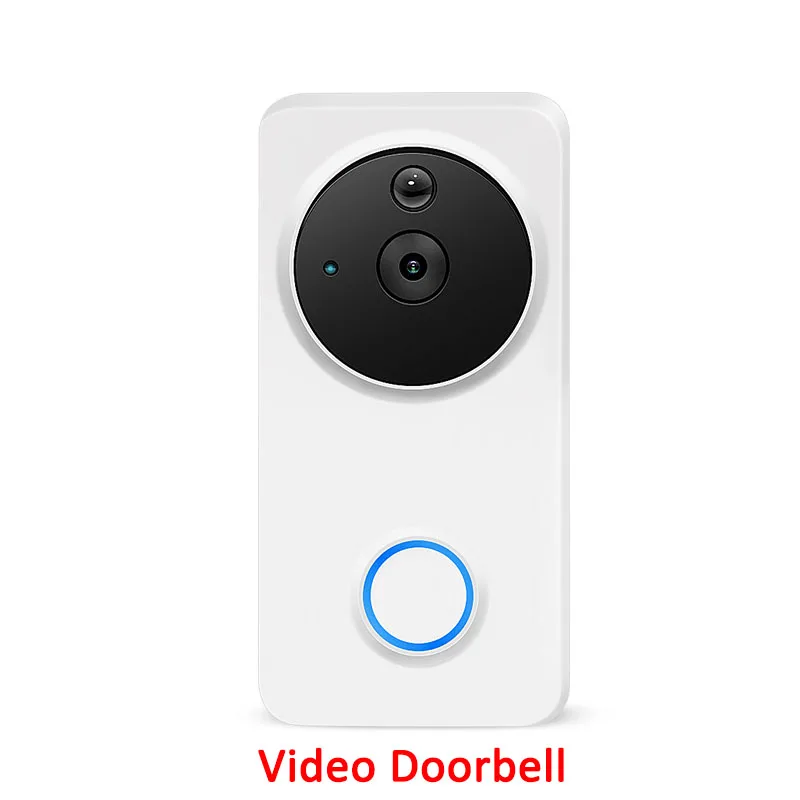 1080P Alexa Google Home IP54 Водонепроницаемый Открытый Беспроводной Wi-Fi проводной смарт-видео дверной звонок Домофон камера WiFi Tuya - Цвет: Белый