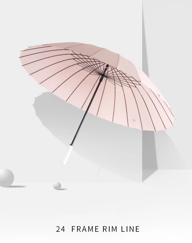 Mrosaa 24K зонт от дождя с длинной ручкой 2-3 человека, Женский Мужской автомобиль, роскошный большой ветрозащитный прямой зонт, зонт, Открытый