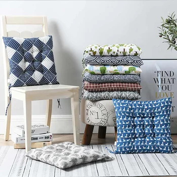

40x40cm 1/4x Modern Printed Chair Cushion Square Elastic Breathable Soft Padded Sofa Floor Pillow Cushion Pad Home Office Decor