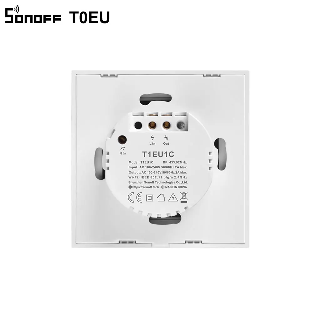 Itead SONOFF TX T0 ЕС беспроводной Wifi смарт переключатель 1/2/3 банды настенный сенсорный