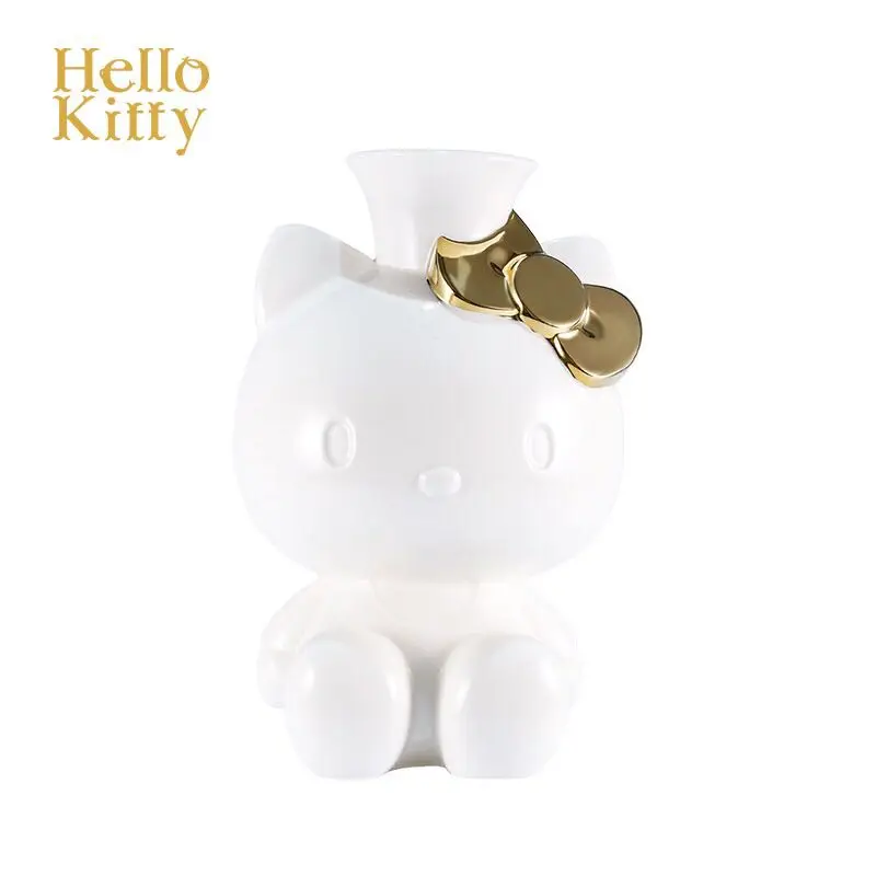 HELLO KITTY, Цветочная ваза принцессы, керамическая ваза для свадьбы, дома, дня рождения, гостиной, спальни, настольные украшения, современные аксессуары