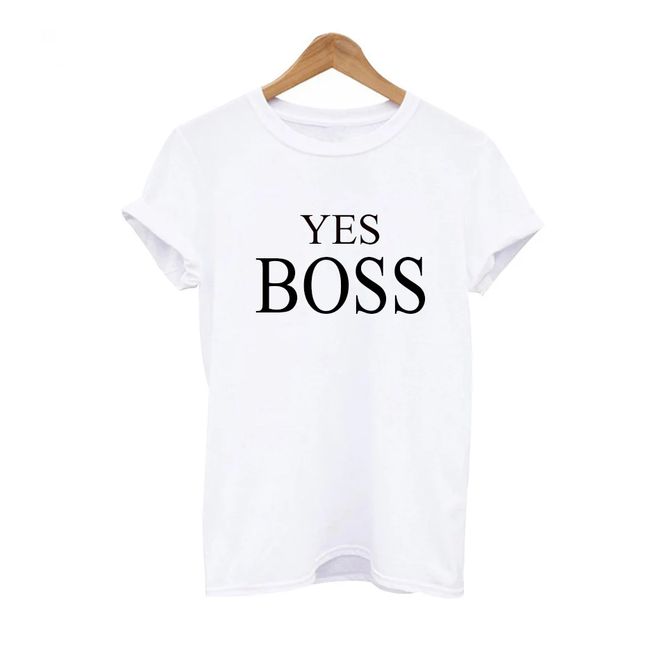 YES BOSS white Новые Семейные Комплекты Одежда для папы, мамы и меня футболка из хлопка с принтом «Мама и я», «Да/Нет» - Цвет: YES BOSS white