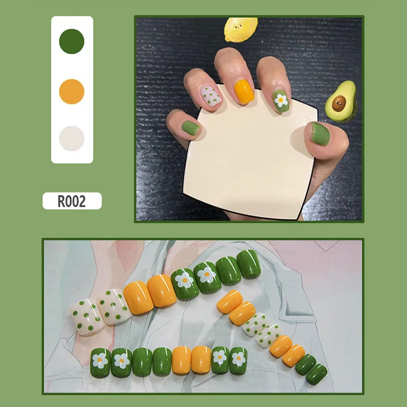 24 шт наклейки для нейл-арта декоративные наклейки маникюрные аксессуары для женщин леди V9-Drop - Цвет: r002