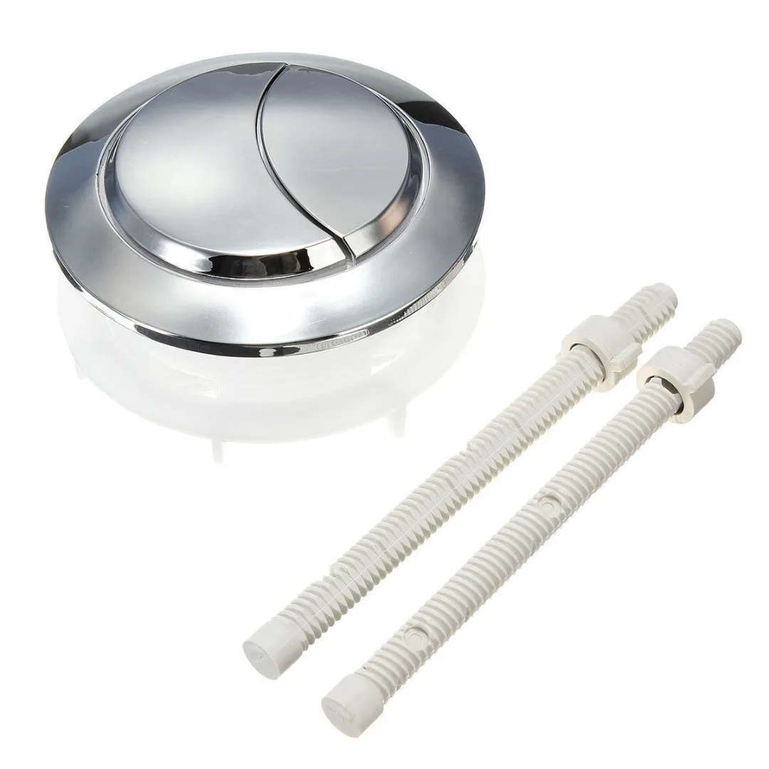 

38mm Toilet Dual Flush Round Head Push Button Plastic Toilet Water Tank Push Button with 2 Rods