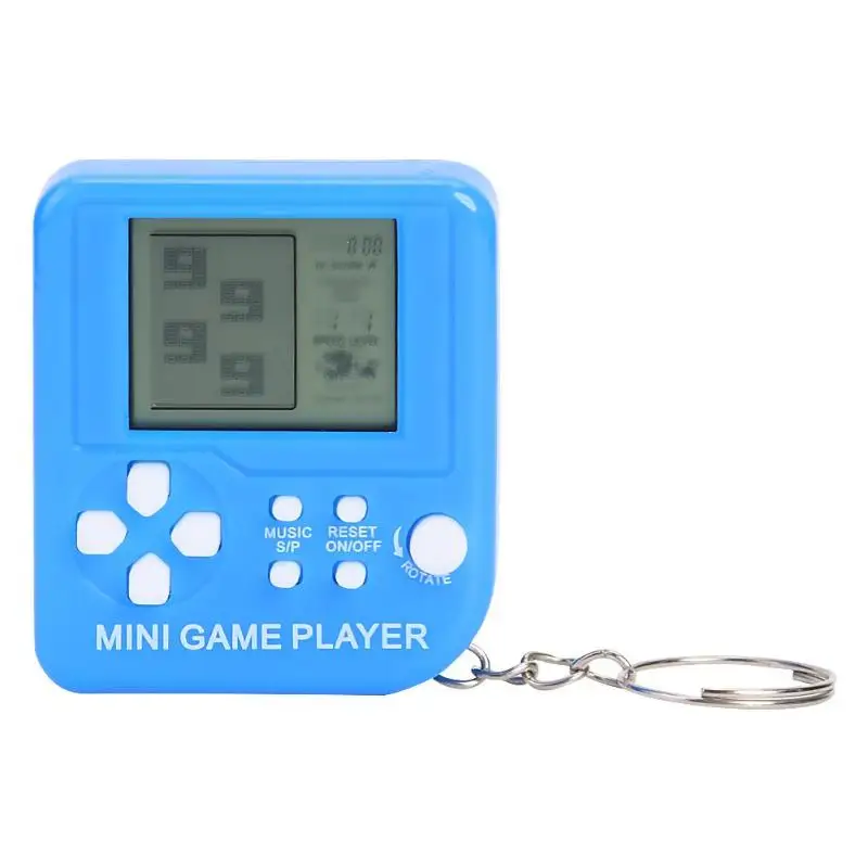 VKTECH Mini Retro Game Machine Childhood Memory LCD Console Keychain Handheld 26 in 1 Game Player Montessori Toys for Children
