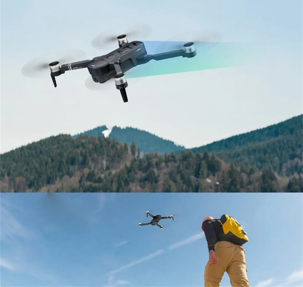 SMRC ICAT6 Дрон gps 5G wifi FPV 4K камера бесщеточный селфи складной Радиоуправляемый Дрон Квадрокоптер Радиоуправляемый вертолет селфи Дрон с камерой