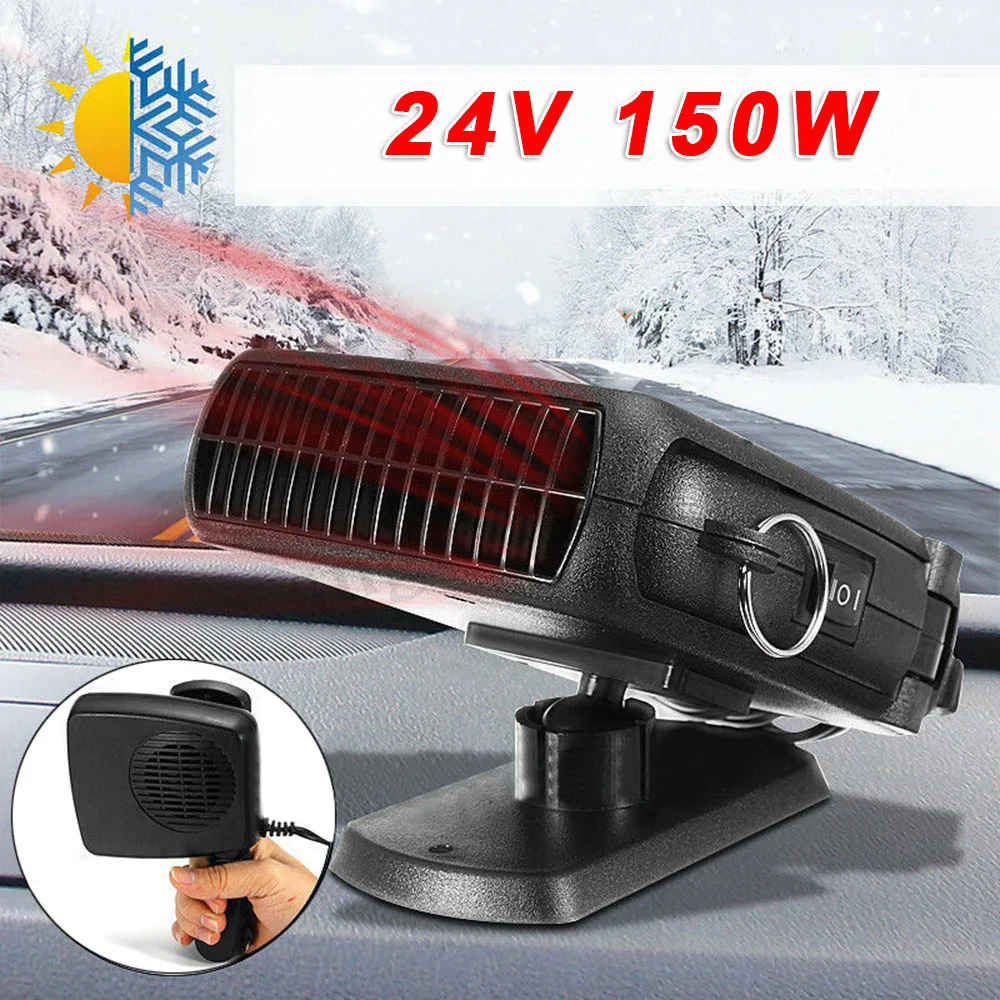 1pc 12V Car Auto Black Adjustable Heater Air Warmer Cigarette Lighter Sockets