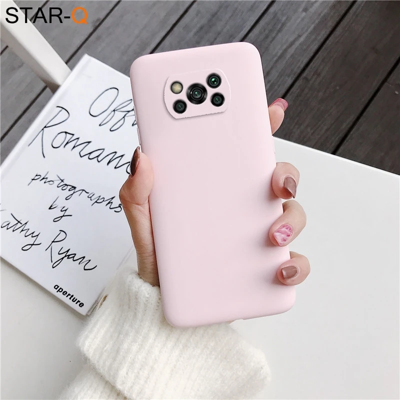 samsung flip cover Candy Color Frosted Silicone Phone Case For Xiaomi Poco X3 Nfc F2 F3 Pro M3 Pocophone F1 global Matte Soft Tpu Back Cover Cases arm pouch for phone Cases & Covers