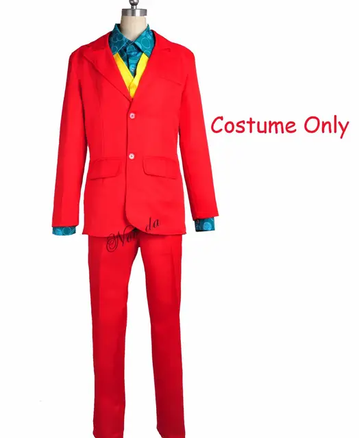 Joker Joaquin Phoenix Arthur Fleck Cosplay Costume Movie Party Carnival Adult Costume Batman Clown Mask Cosplay Outfit Suit