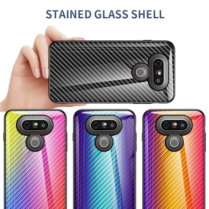 Для LG G6 чехол жесткий модная пленка из закаленного стекла и градиентные