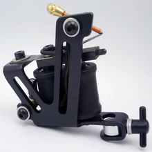 Хромовая татуировочная машина для начинающих, ученик татуировки, машина 10 перекосов, катушки, Пистолеты для вкладышей и шейдеров,, TM-364