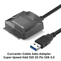 sata כבל SATA כבלים USB 3.0 כדי 2.5 / 3.5 אינץ HDD SSD High Speed ​​22Pin ממיר כבל מתאם SATA 3.0 ?????? ?????? ??? ???????? ????? (1)