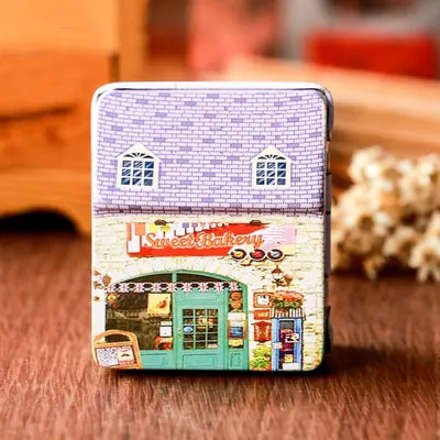 Kawaii Little House Music Box Simple and Modern Home Aesthetic Room Decoration Accessories Fashion Christmas Gift for Kid 