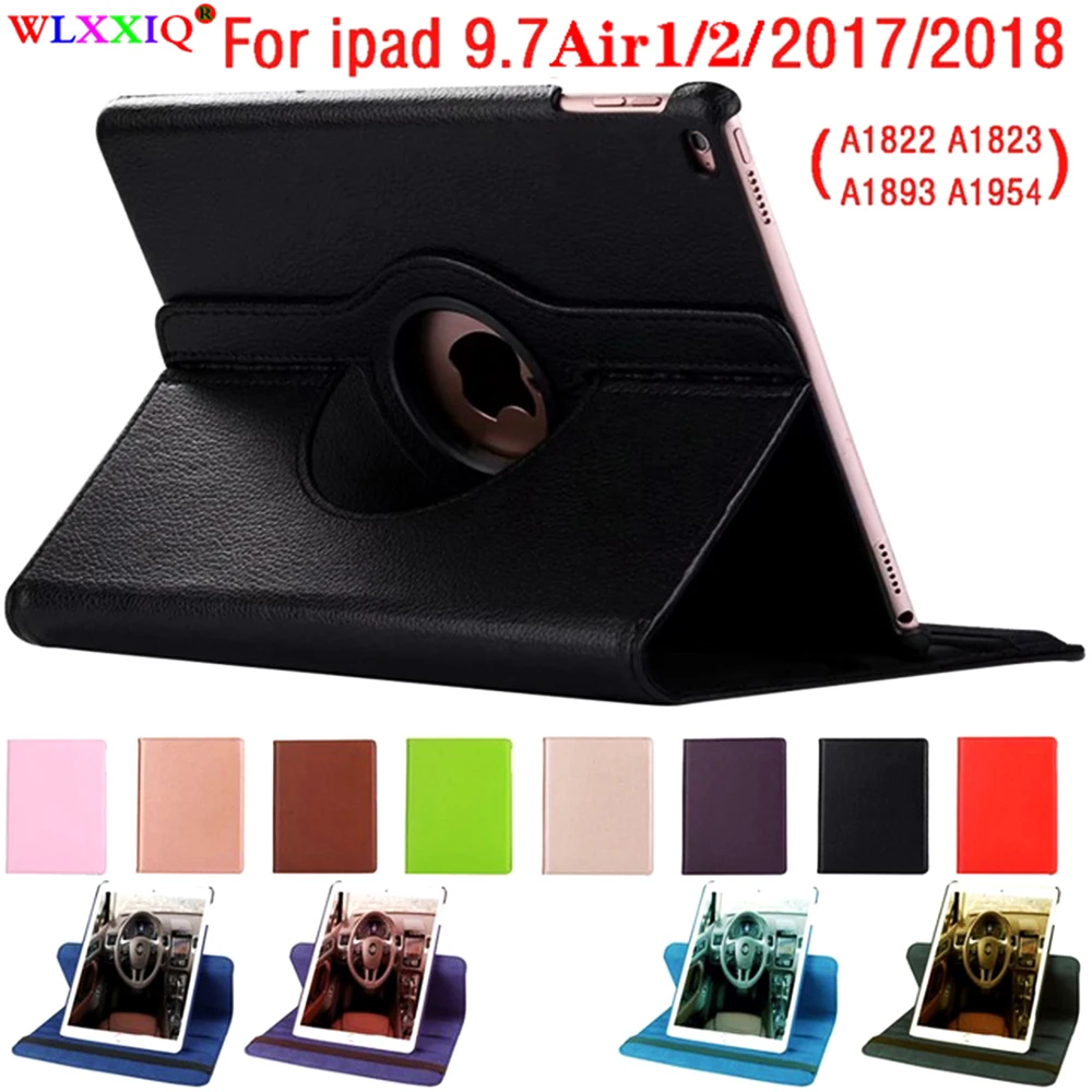 Чехол для IPad Air 2 1 9 7 2018 2017 чехол 5 6 5th 6th Generation Funda 360 градусов вращающийся кожаный