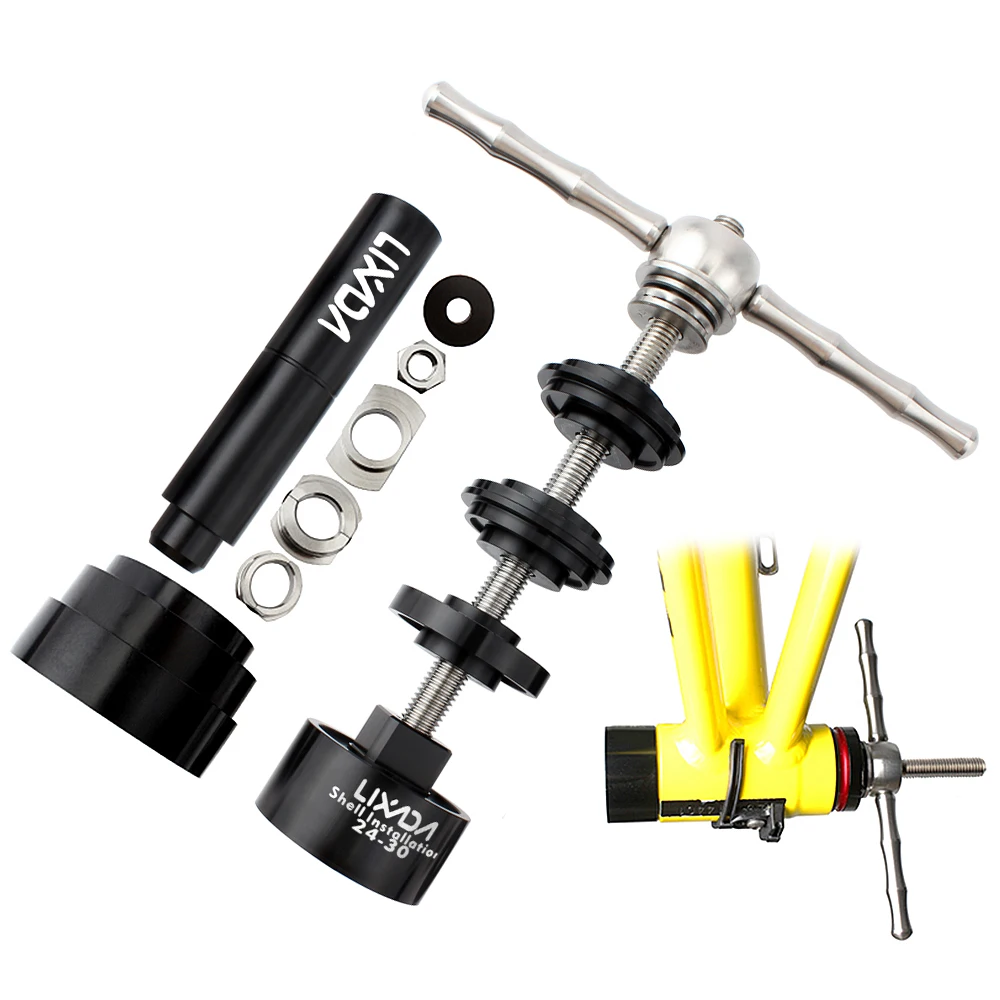 

Lixada Bicycle Tool Bike Bottom Bracket Install and Removal Tool Kit Bike Bottom Bracket Remover for BB86/BB30/BB91/BB92/PF30