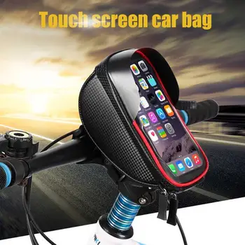 

Bicycle Storage Bag Waterproof High Sensitive Touch Screen Mobile Phone Pouch Case Mountain Bike Front Handlebar Package Pannier