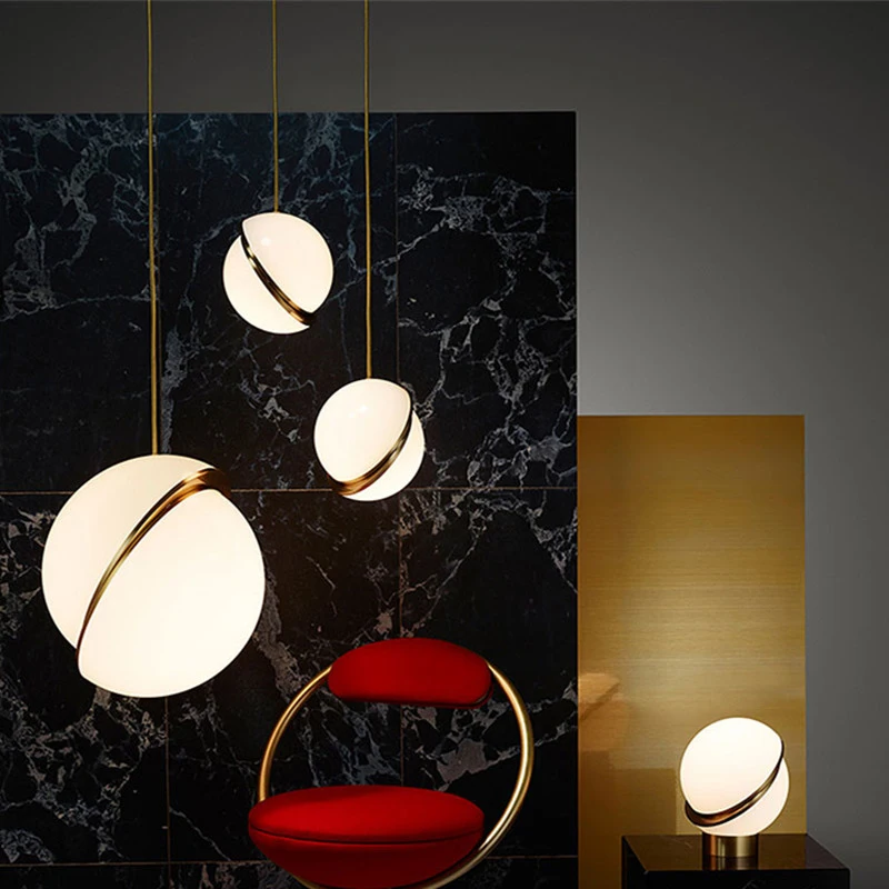 

SGROW Nordic Modern Hanging Lamps for Bedroom Living Room Creative Design Pendant Light Fixtures Indoor Lighting Fixtures