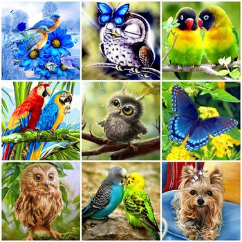 

Huacan Full Square Diamond Painting Bird 5D DIY Diamond Embroidery New Arrival Animal Home Decor Art