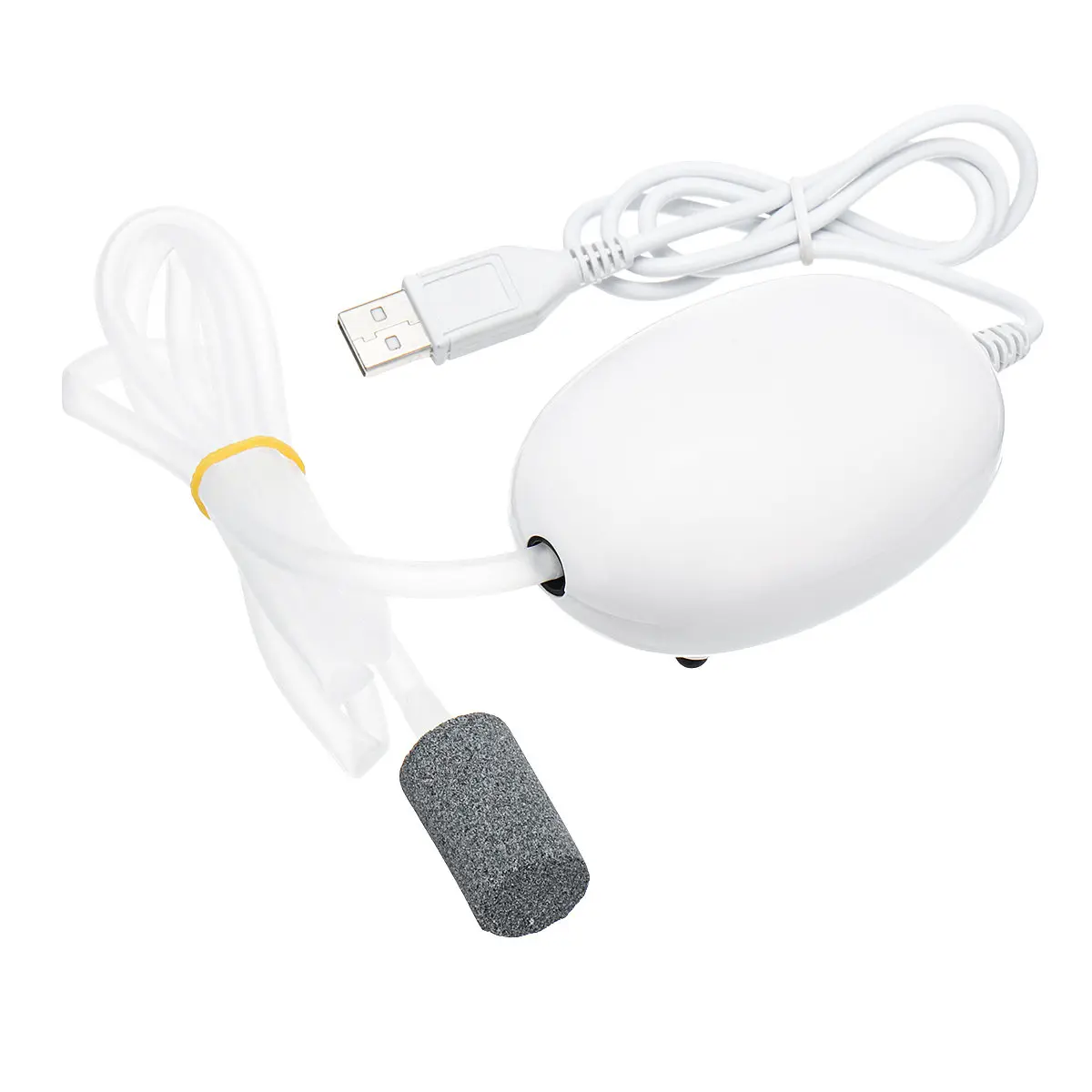 USB для аквариума кислородный насос аквариумный воздушный насос фильтр Ультра тихий кислородный воздушный пузырьки насос низкий уровень шума аксессуары для рыбной ловли - Цвет: single hole