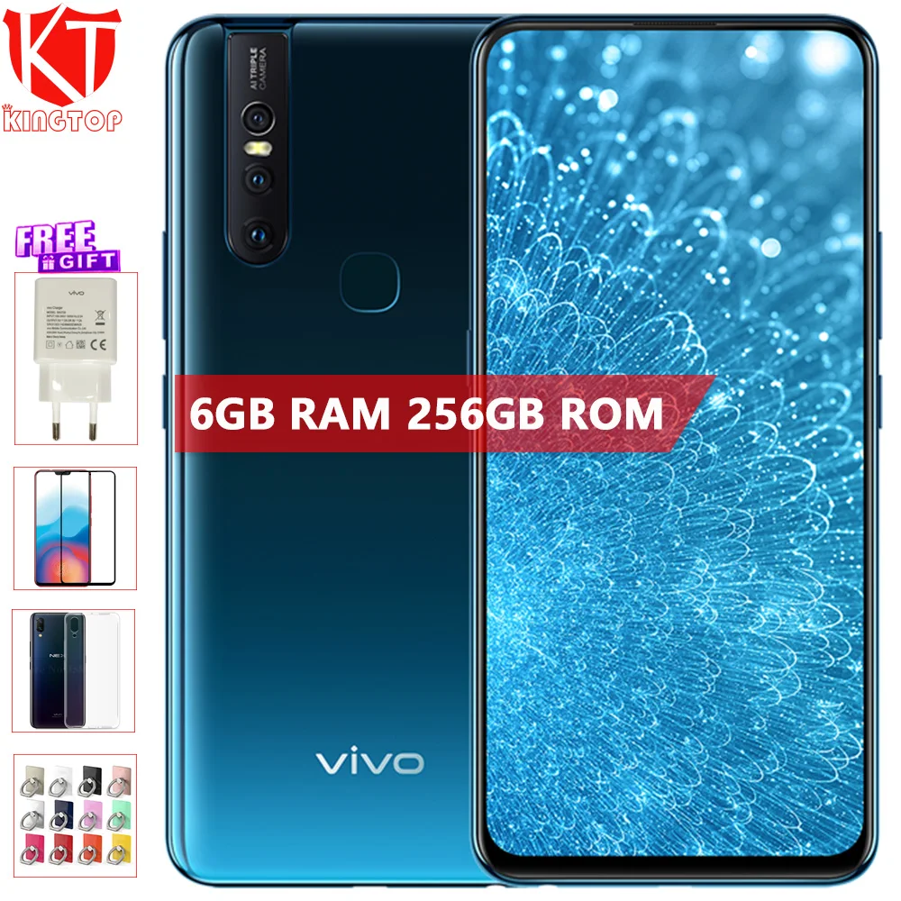 Оригинал vivo S1 Мобильный телефон 8 Гб 256 ГБ Helio P70 Восьмиядерный 3940 мАч фронтальная