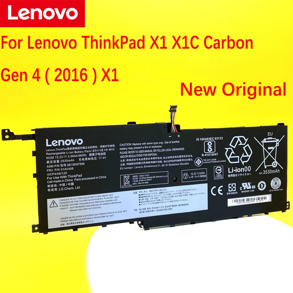 Geração, 01AV409 20FB-005XUS, 00HW029, SB10F46467, Novo